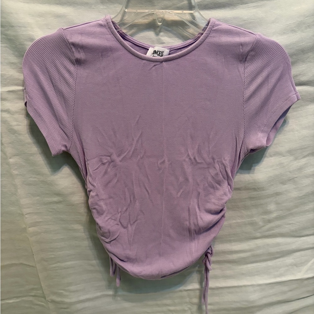 Princess Polly Lilac Ruched Crop Top